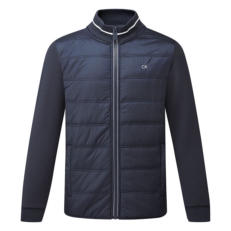  Calvin Klein Mountain Hybrid Full Zip Golf Wind Jacket (Iron Slate) Stylish Functional Design With Water Resistance