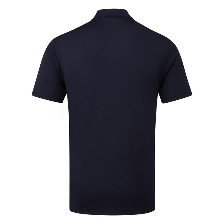  Calvin Klein Uni Scripted Golf Polo Shirt (Navy) More Breathable With Dri-Breeze Technology