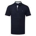  Calvin Klein Uni Scripted Golf Polo Shirt (Navy) More Breathable With Dri-Breeze Technology