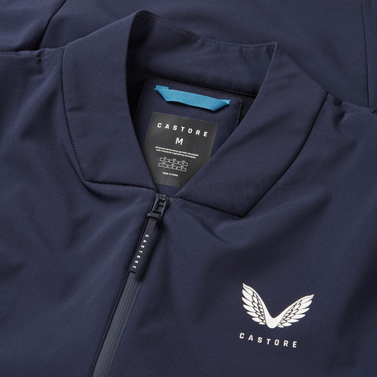  Castore LVS Winterised Golf Wind Jacket (Midnight Navy/White) LVS Ventilation For Temperature Regulation
