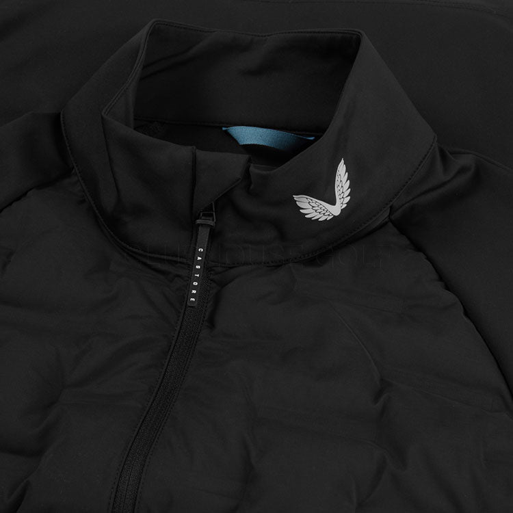  Castore Pinnacle Lightweight Hybrid Thermal Golf Wind Jacket (Black) Classic Warm Layer With Protek Technology
