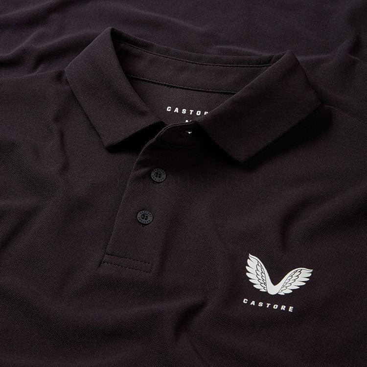  Castore Essential Golf Polo Shirt (Black) Premium Performance With Technical Fabric