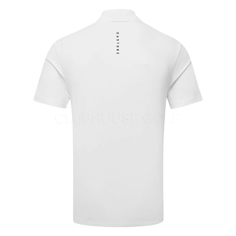  Castore Essential Golf Polo Shirt (White) Premium Performance With Technical Fabric