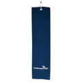  Clubhouse Golf Pro-Tech Microfibre Waffle Golf Towel (Navy) Super Absorbent With Clip On Attachment