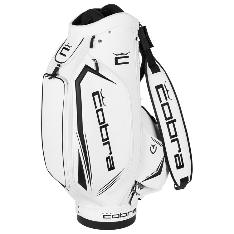  Cobra Golf Tour Staff Bag (White/Black) Ultimate Design With Classic Cobra Branding