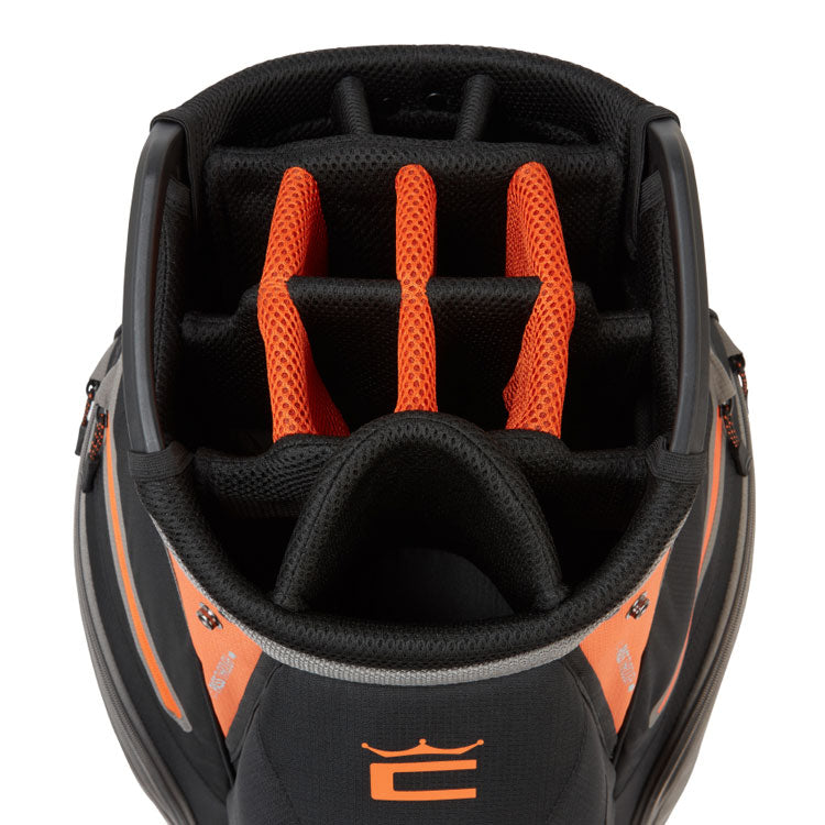  Cobra Signature Golf Cart Bag (Castle Rock/Puma Black/Fluo Orange) Lightweight Performance With Premium Features