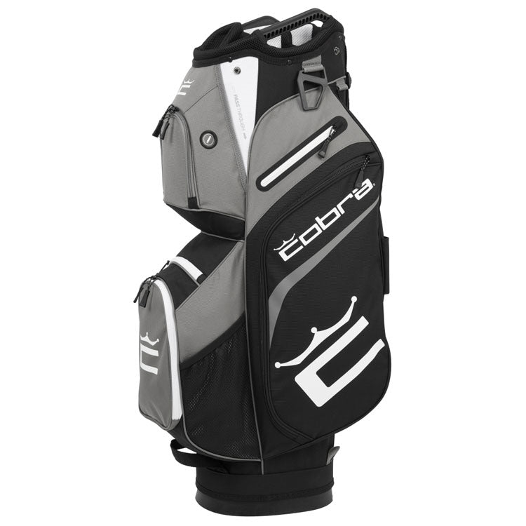  Cobra Signature Golf Cart Bag (Castle Rock/Puma Black/White Glow) Lightweight Performance With Premium Features