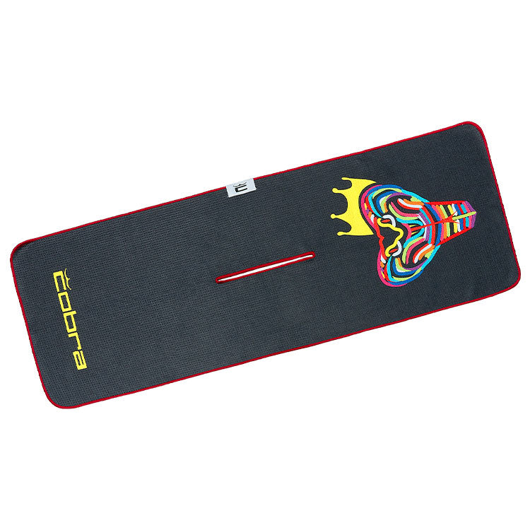  Cobra Crazy Snake Golf Towel (Black/Multi) Greater Absorbency With Waffle Microfibre