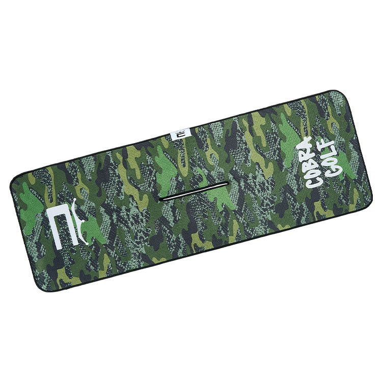  Cobra Snake Camo Golf Towel (Green Camo) Greater Absorbency With Waffle Microfibre
