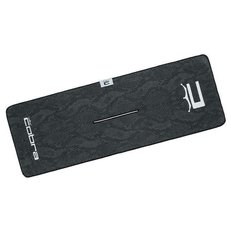  Cobra Snakeskin Golf Towel (Black Snakeskin) Greater Absorbency With Waffle Microfibre