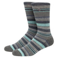  Cuater Shuffleboard Crew Golf Socks (Heather Grey Pinstripe) Premium Performance With All Day Comfort