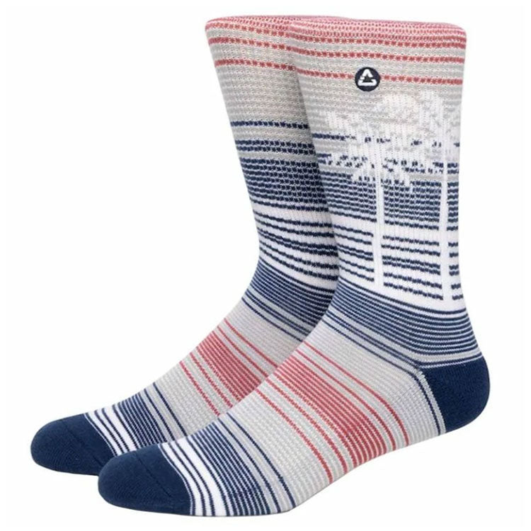  Cuater Warmer Waters Crew Golf Socks White Multi (White Multi) Premium Performance With All Day Comfort