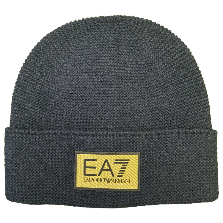  Emporio Armani Mountain Gold Label Golf Beanie (Armani Blue) Lightweight Construction With Adjustable Closure