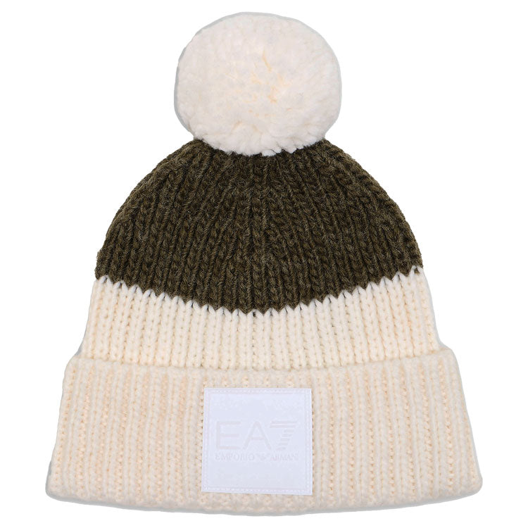  Emporio Armani Mountain Golf Beanie (White/Grape Leaf) Lightweight Construction With Adjustable Closure