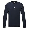  Emporio Armani Core Crew Neck Golf Sweater (Armani Blue) Stretch-Knit Fabric With Minimalist Design