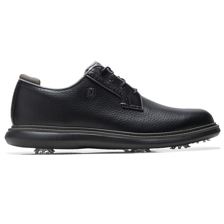  FootJoy Traditions Blucher Golf Shoes (Black) All Day Comfort In A Modern Classic Style