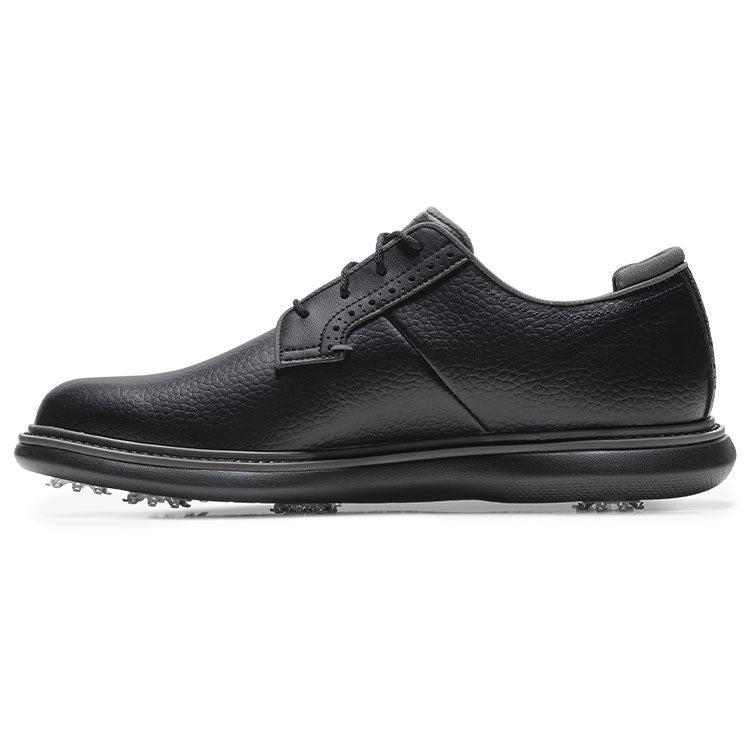  FootJoy Traditions Blucher Golf Shoes (Black) All Day Comfort In A Modern Classic Style