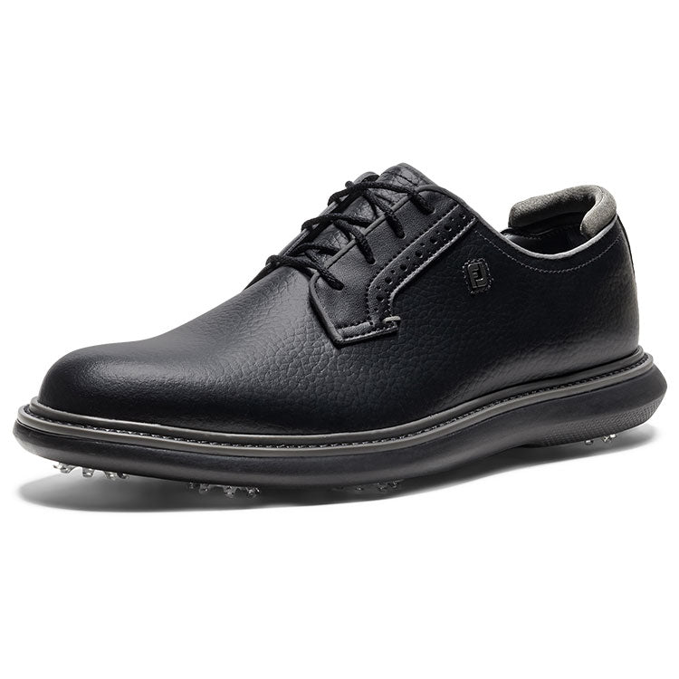  FootJoy Traditions Blucher Golf Shoes (Black) All Day Comfort In A Modern Classic Style