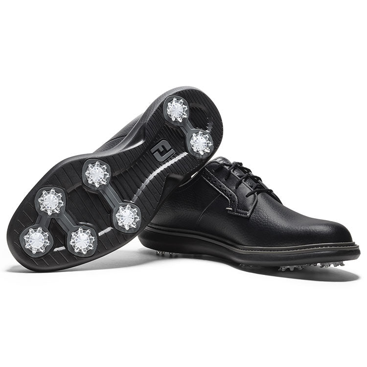  FootJoy Traditions Blucher Golf Shoes (Black) All Day Comfort In A Modern Classic Style