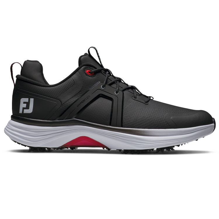  FootJoy HyperFlex Golf Shoes(Black/White/Red) Exceptional Comfort With OptiFlex Outsole