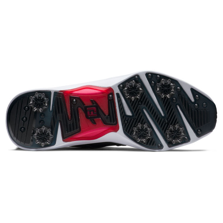  FootJoy HyperFlex Golf Shoes(Black/White/Red) Exceptional Comfort With OptiFlex Outsole