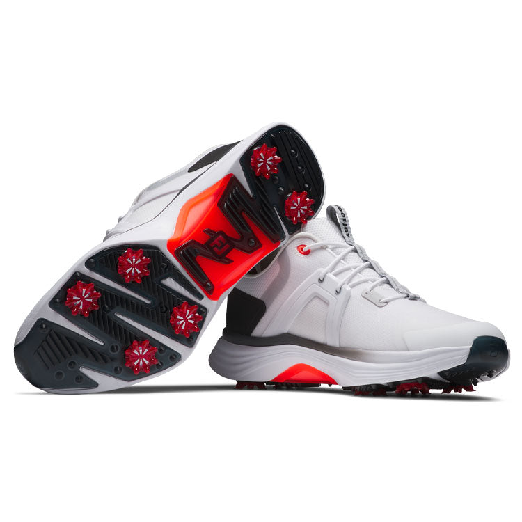  FootJoy HyperFlex Golf Shoes(White/Black/Red) Exceptional Comfort With OptiFlex Outsole