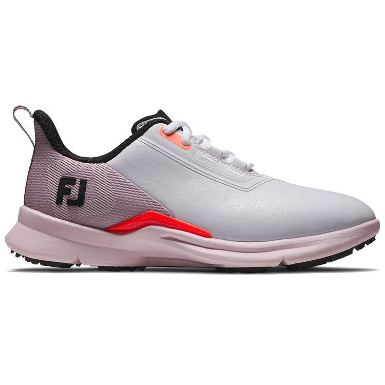  FootJoy Ladies Fuel Golf Shoes (White/Pink/Coral) Tour Proven Performance Athletic Versatility