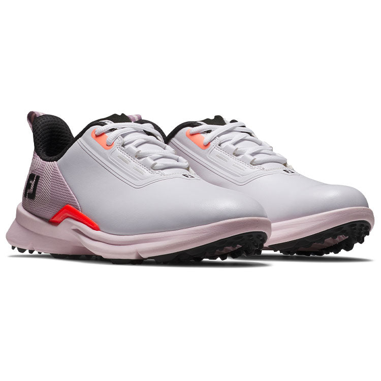  FootJoy Ladies Fuel Golf Shoes (White/Pink/Coral) Tour Proven Performance Athletic Versatility