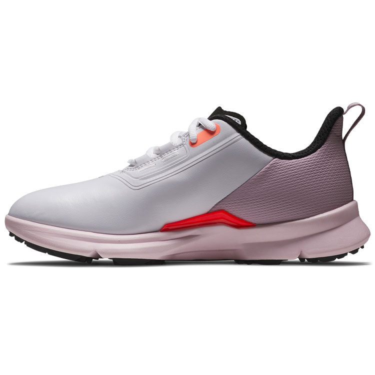  FootJoy Ladies Fuel Golf Shoes (White/Pink/Coral) Tour Proven Performance Athletic Versatility