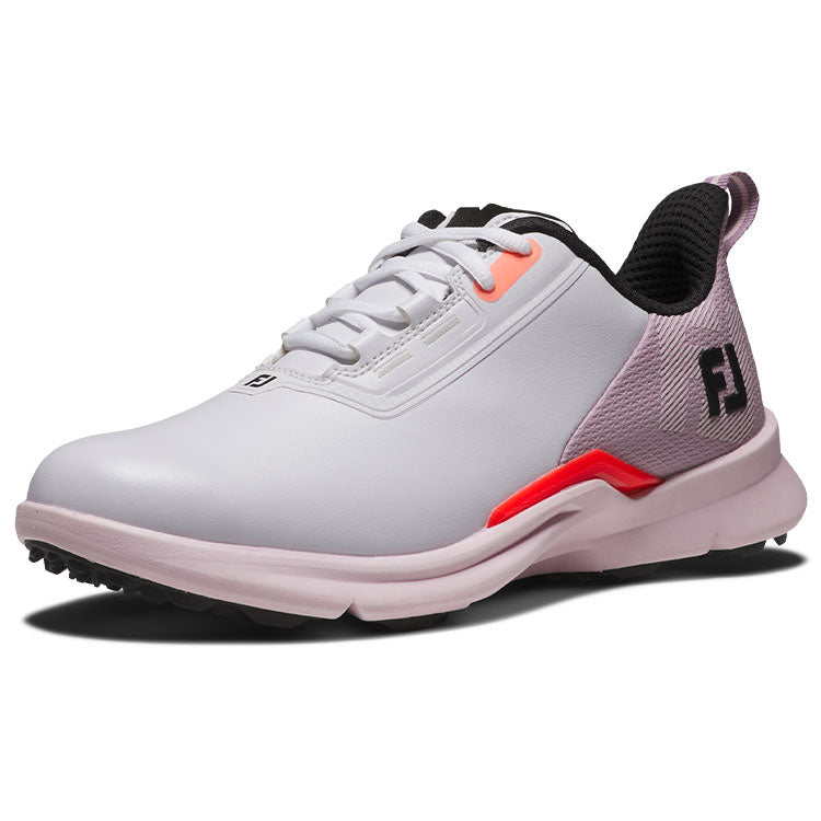  FootJoy Ladies Fuel Golf Shoes (White/Pink/Coral) Tour Proven Performance Athletic Versatility