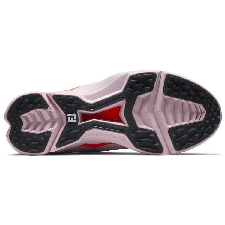  FootJoy Ladies Fuel Golf Shoes (White/Pink/Coral) Tour Proven Performance Athletic Versatility