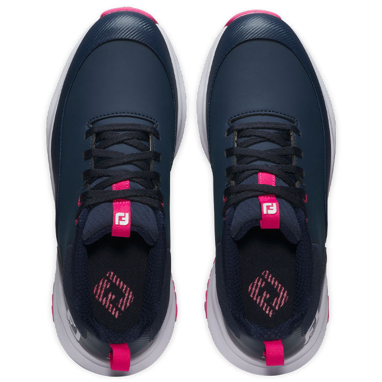  FootJoy Ladies Tour Rival Golf Shoes (Navy/White/Pink) Athletic Performance With Lightweight Design