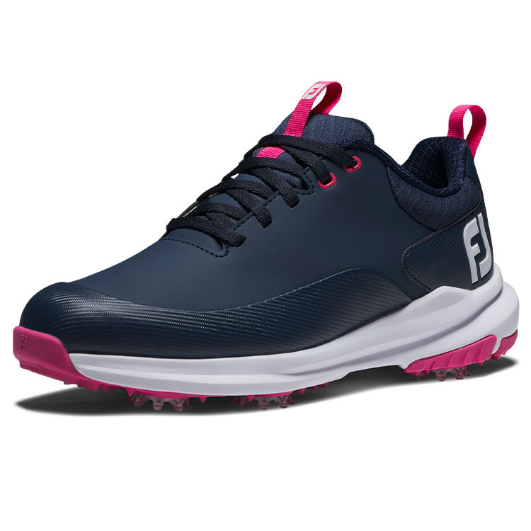  FootJoy Ladies Tour Rival Golf Shoes (Navy/White/Pink) Athletic Performance With Lightweight Design