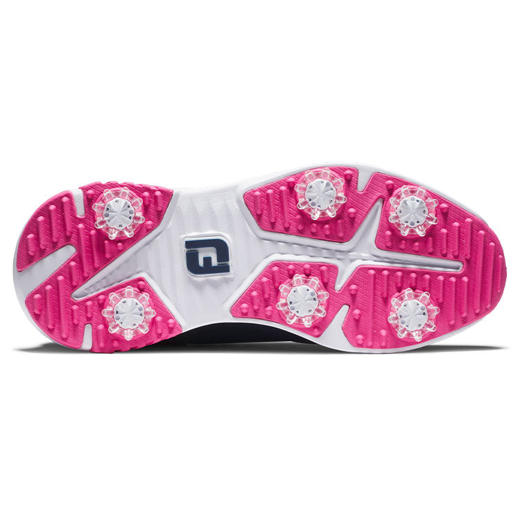  FootJoy Ladies Tour Rival Golf Shoes (Navy/White/Pink) Athletic Performance With Lightweight Design