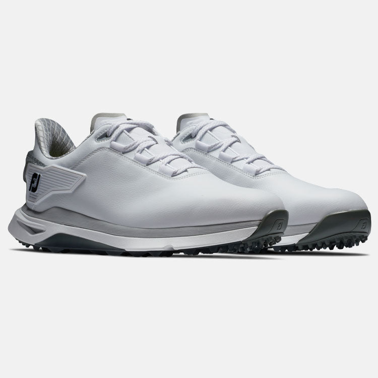  FootJoy Pro SLX Carbon Golf Shoes (White/White/Grey) Advanced Comfort With PWR TRAX System