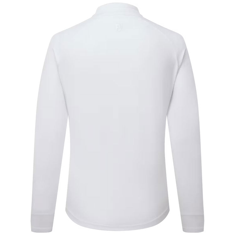  FootJoy Ladies 1/2 Zip Golf Midlayer (White) Four Way Stretch Fabric With Moisture Control