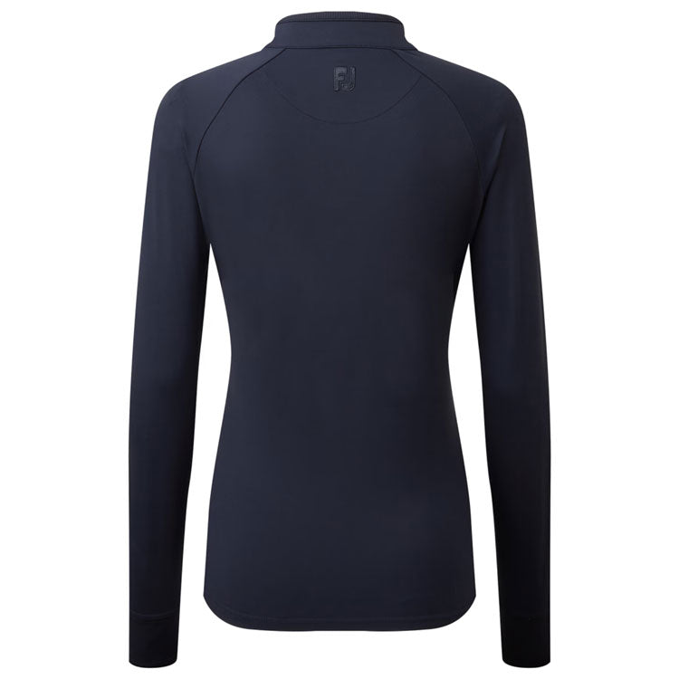  FootJoy Ladies 1/2 Zip Golf Midlayer (Navy) Four Way Stretch Fabric With Moisture Control
