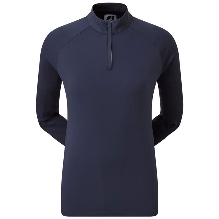  FootJoy Ladies 1/2 Zip Golf Midlayer (Navy) Four Way Stretch Fabric With Moisture Control