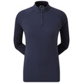  FootJoy Ladies 1/2 Zip Golf Midlayer (Navy) Four Way Stretch Fabric With Moisture Control