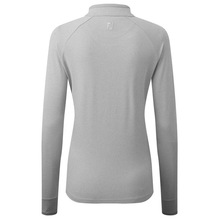  FootJoy Ladies 1/2 Zip Golf Midlayer (Grey) Four Way Stretch Fabric With Moisture Control