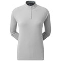  FootJoy Ladies 1/2 Zip Golf Midlayer (Grey) Four Way Stretch Fabric With Moisture Control