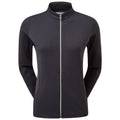  FootJoy Ladies Full Zip Golf Midlayer (Black) Four Way Stretch Fabric With Moisture Control