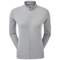  FootJoy Ladies Full Zip Golf Midlayer (Heather Grey) Four Way Stretch Fabric With Moisture Control