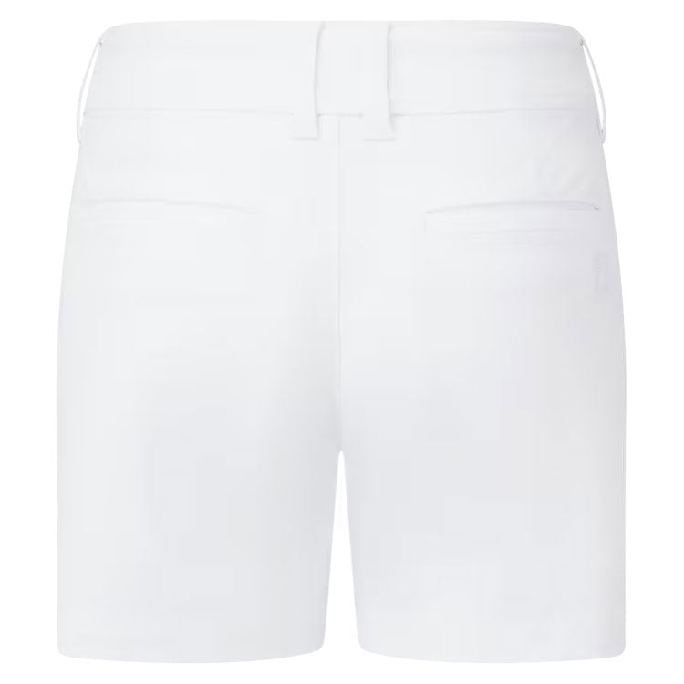  FootJoy Ladies Golf Shorts (White) Stretch Fabric With Moisture Management