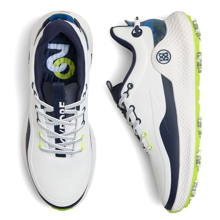  G/FORE MG4+ O2 G/LOCK Golf Shoes (Snow/Twilight) Optimal Traction With G/LOCK Technology