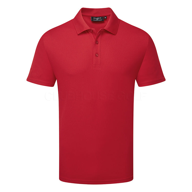  Glenmuir Deacon Golf Polo Shirt (Garnet) Technical Performance With Moisture Wicking