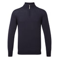  Glenmuir Jaspar 1/4 Zip Merino Golf Sweater (Navy) Extra Fine Merino Wool For Luxurious Design