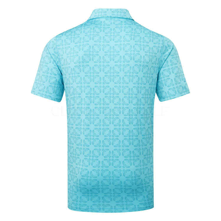  Glenmuir Eagle Golf Polo Shirt (Aqua) Technical Performance With Moisture Wicking
