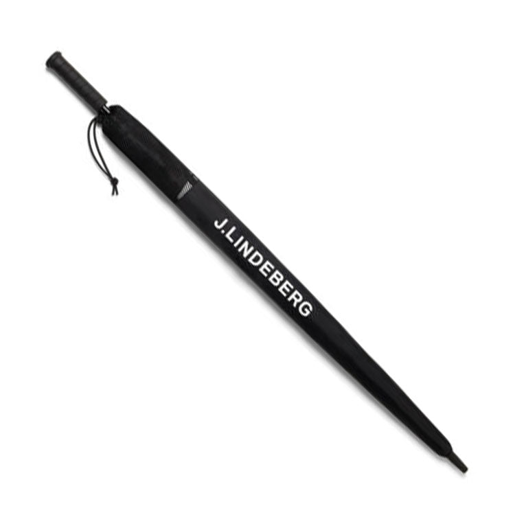  J.Lindeberg Barrie Golf Umbrella (Black/White) Durable Construction With Rubberised Handle