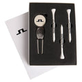  J.Lindeberg Helmer Golf Divot Tool Gift Pack (White) Tour Design With Premium Silver Finish